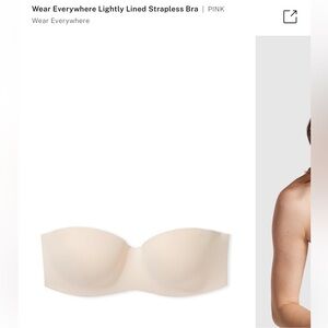 NWT Victoria’s Secret Pink Strapless Bra